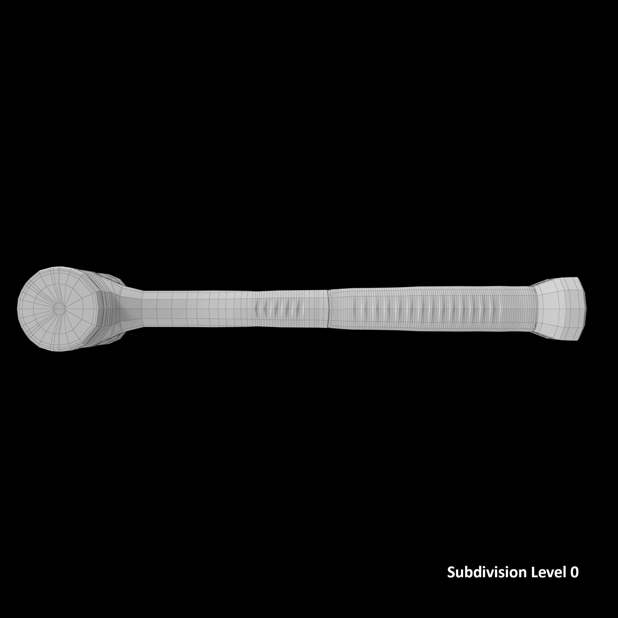 32oz Dead Blow Soft Grip Handle Hammer Low-poly 3D model_14