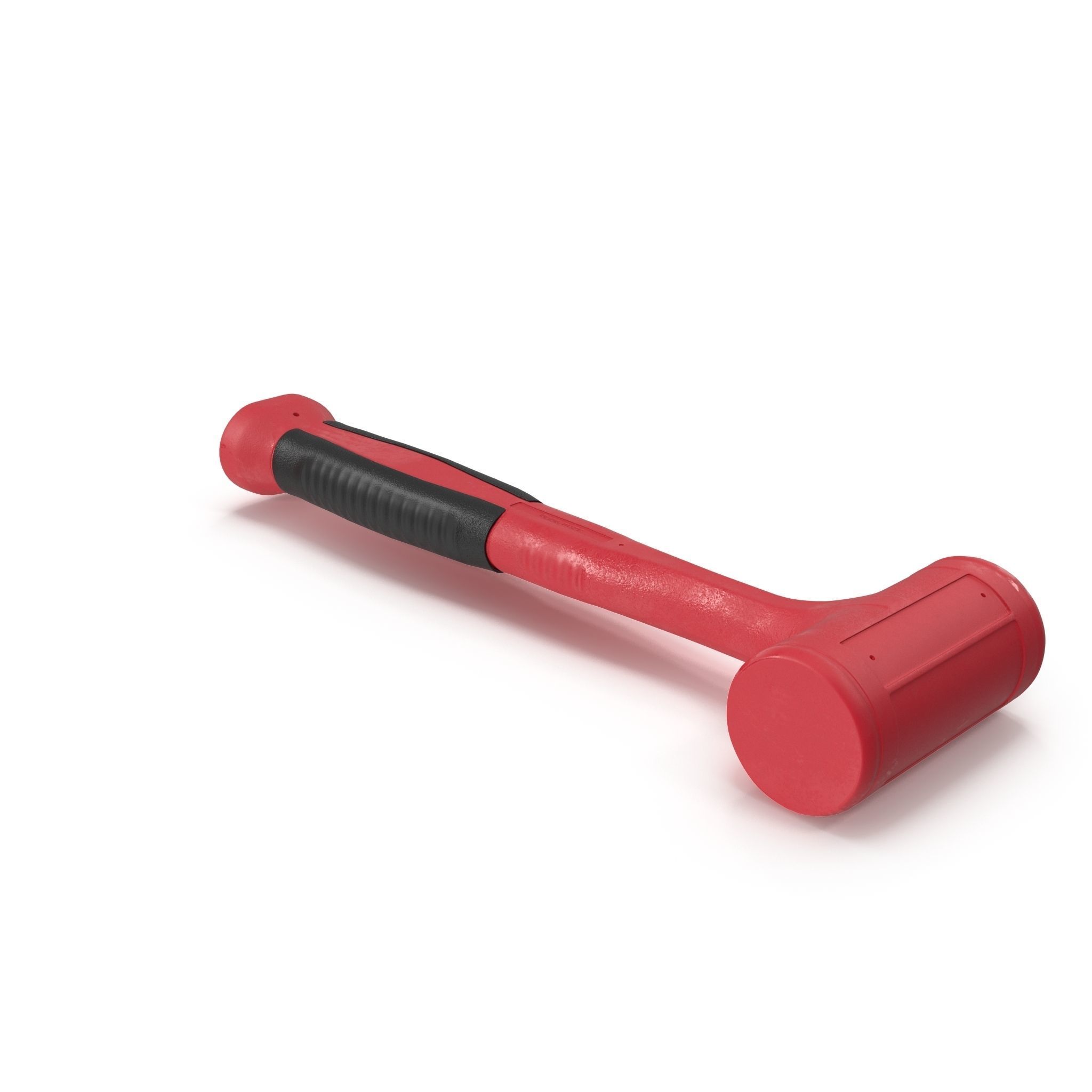 32oz Dead Blow Soft Grip Handle Hammer Low-poly 3D model_1