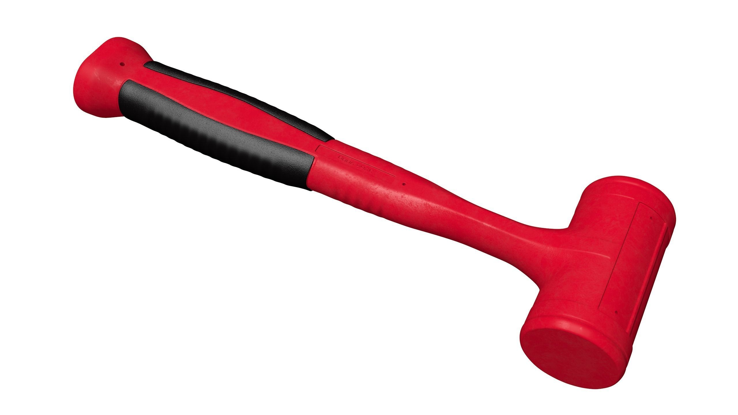 32oz Dead Blow Soft Grip Handle Hammer Low-poly 3D model_31