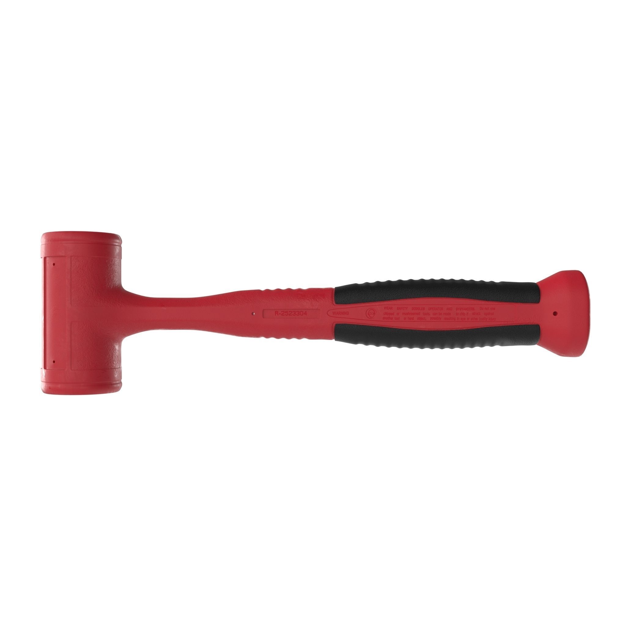 32oz Dead Blow Soft Grip Handle Hammer Low-poly 3D model_7