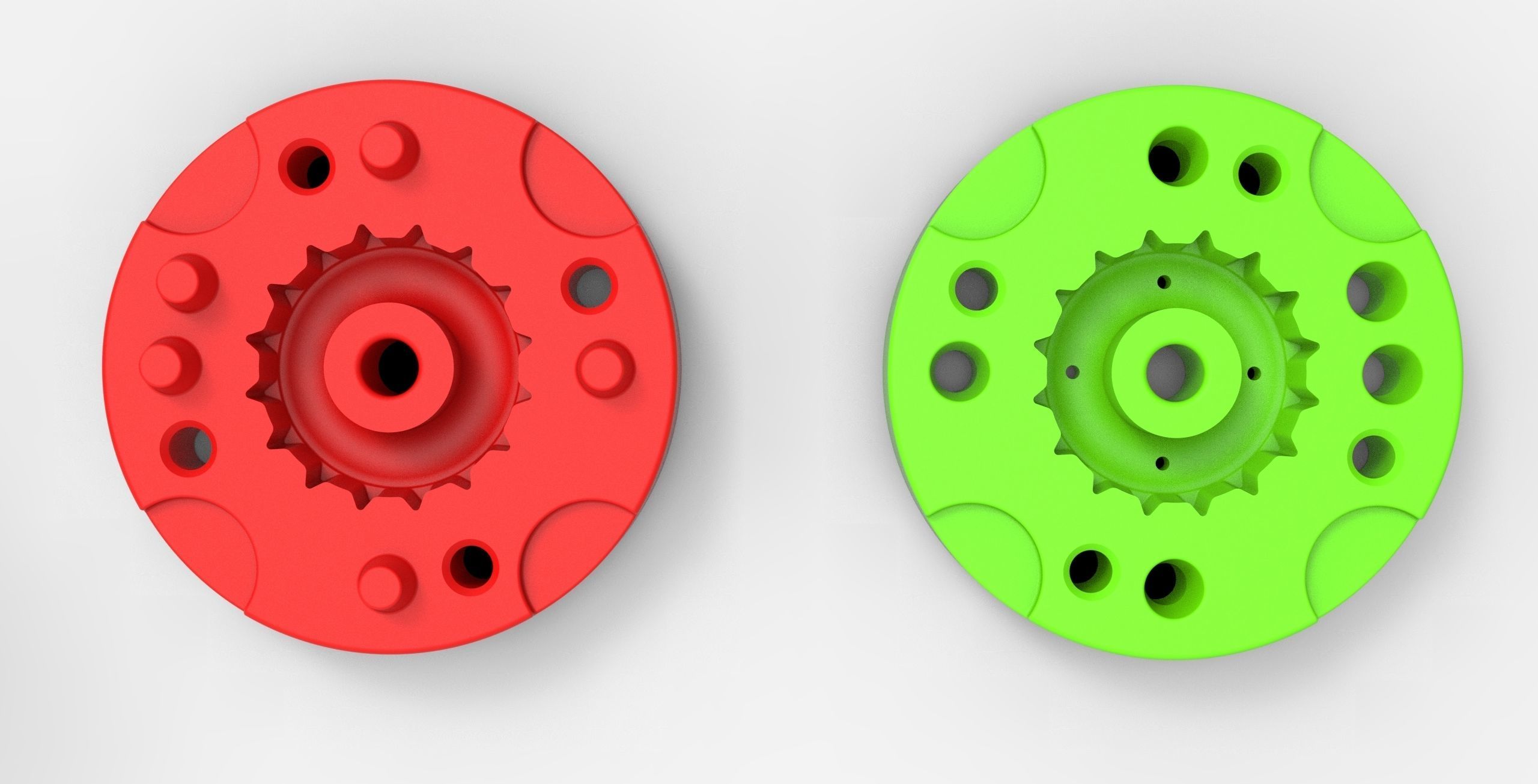 Mold for diecast dirt dragster rear tire 7 Scale 1 to 25 3D print model_5