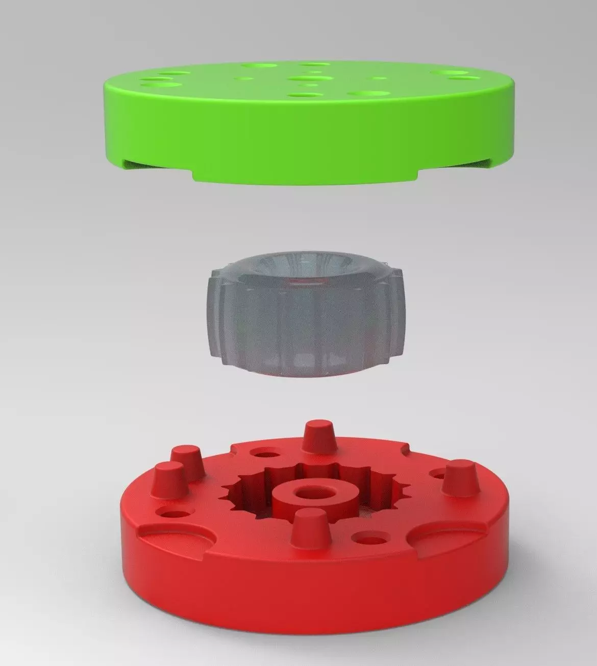 Mold for diecast dirt dragster rear tire 7 Scale 1 to 25 3D print model_0