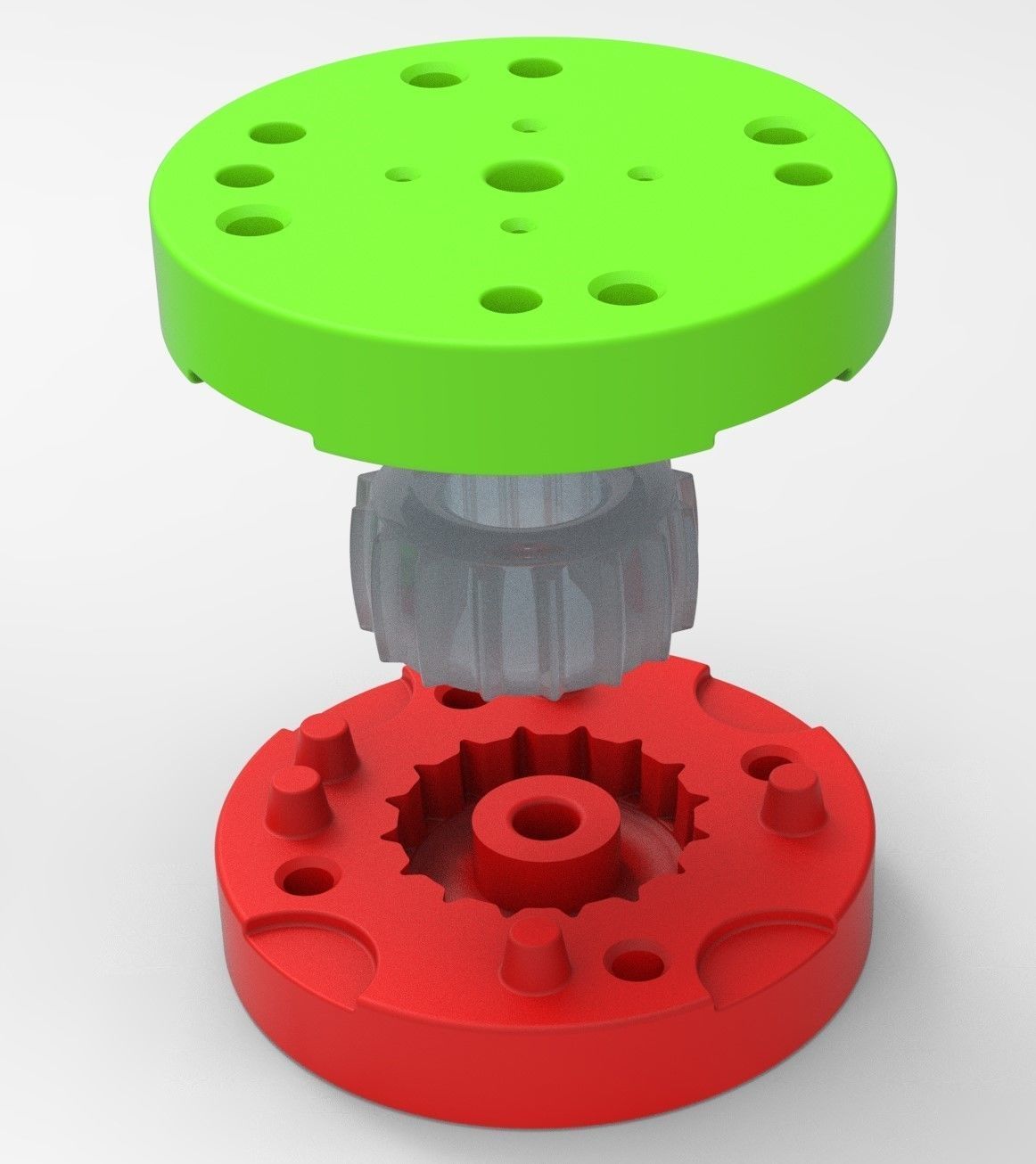 Mold for diecast dirt dragster rear tire 7 Scale 1 to 25 3D print model_1