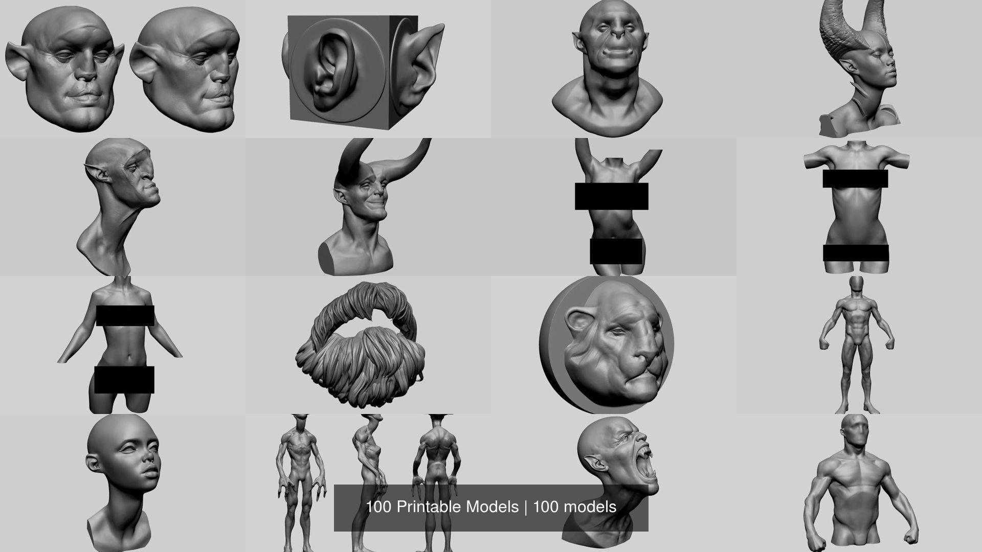 100 Printable Models 3D Model Collection_2