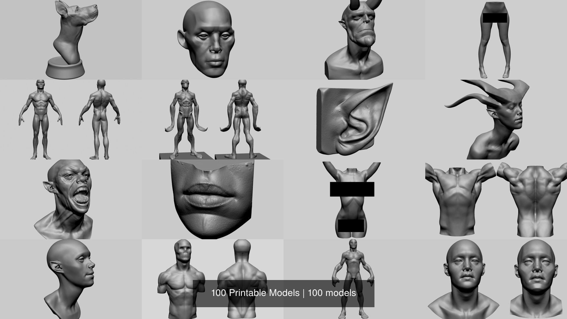 100 Printable Models 3D Model Collection_8