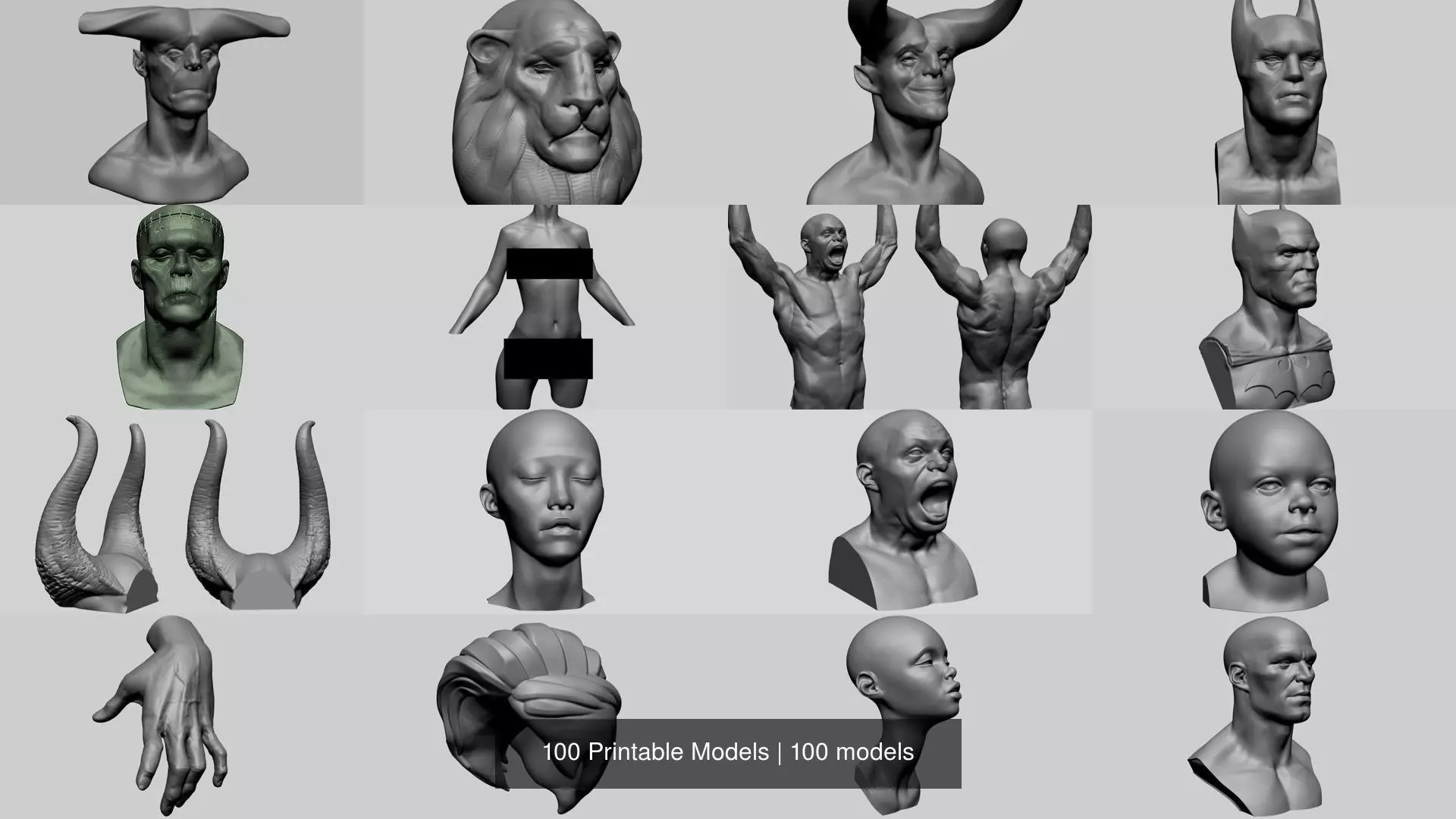 100 Printable Models 3D Model Collection_0