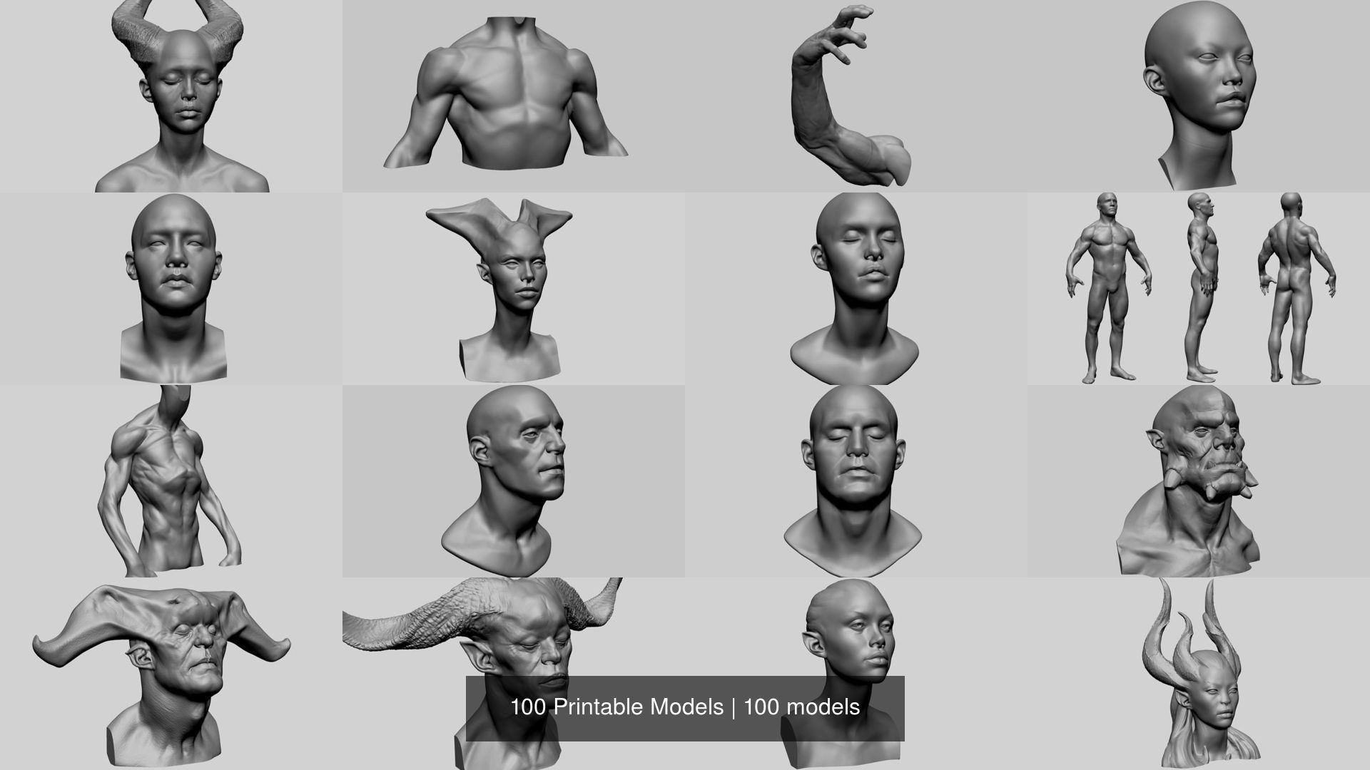 100 Printable Models 3D Model Collection_4
