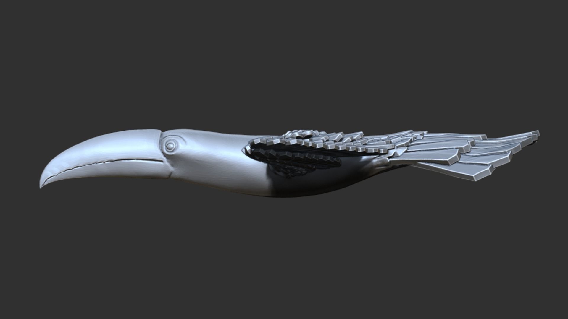 Toucan 3D print model_2