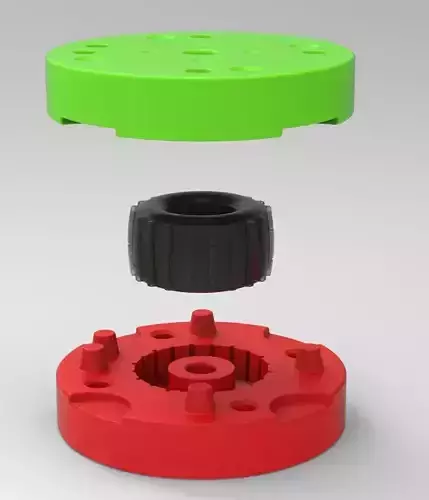 Mold for diecast dirt dragster rear tire 9 Scale 1 to 25