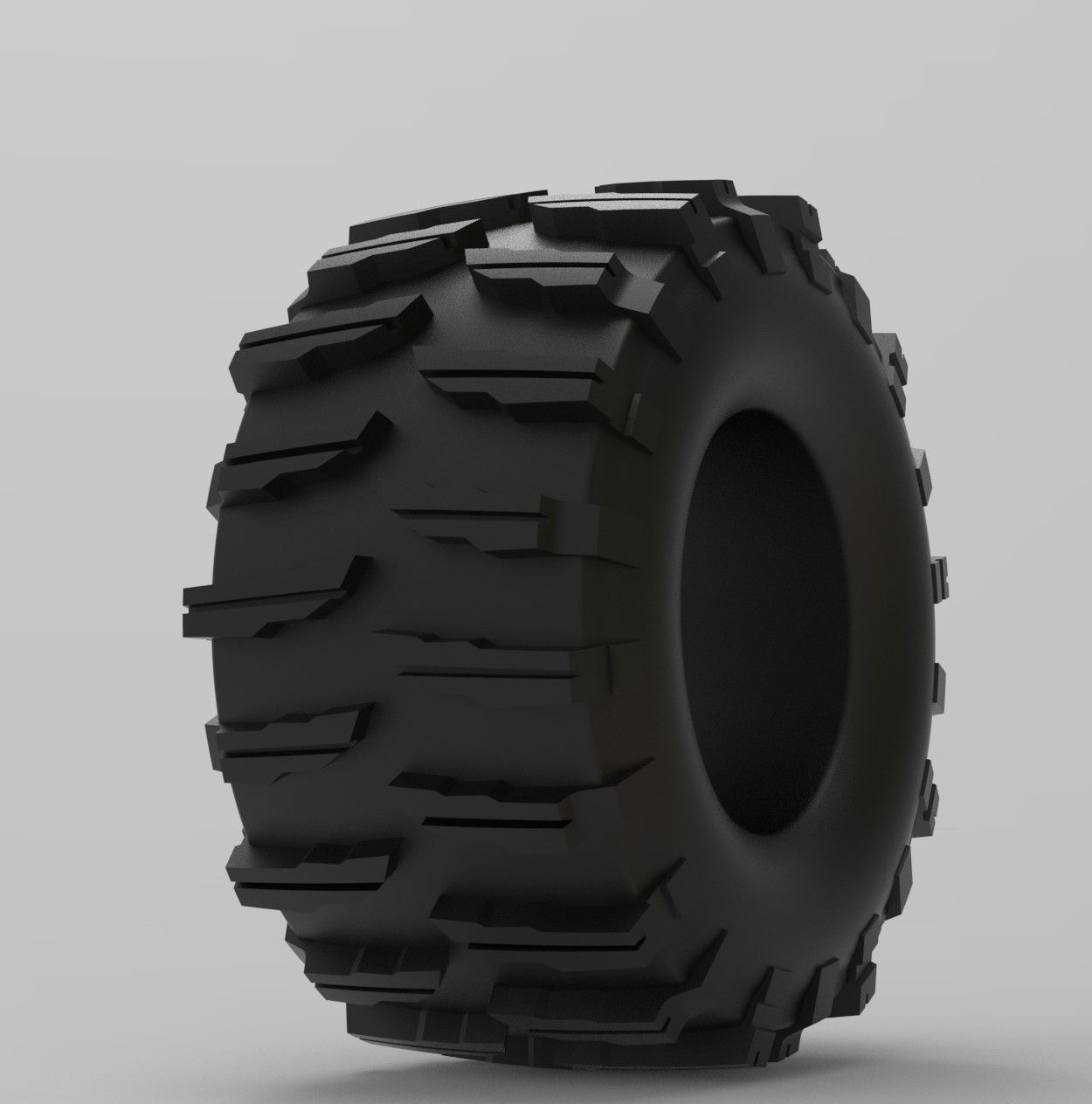 Mold for diecast dirt dragster rear tire 10 Scale 1 to 25 3D print model_7