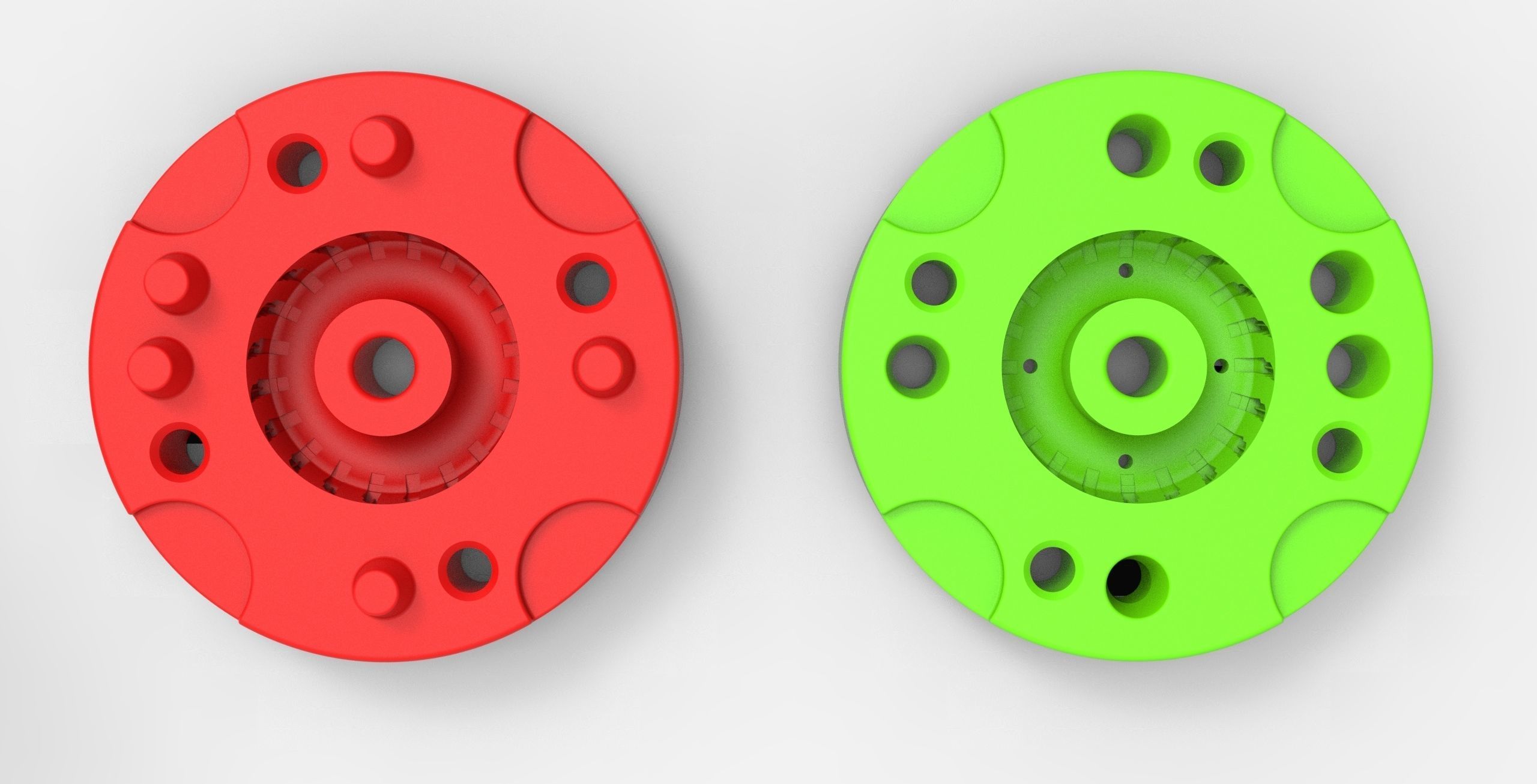 Mold for diecast dirt dragster rear tire 10 Scale 1 to 25 3D print model_5