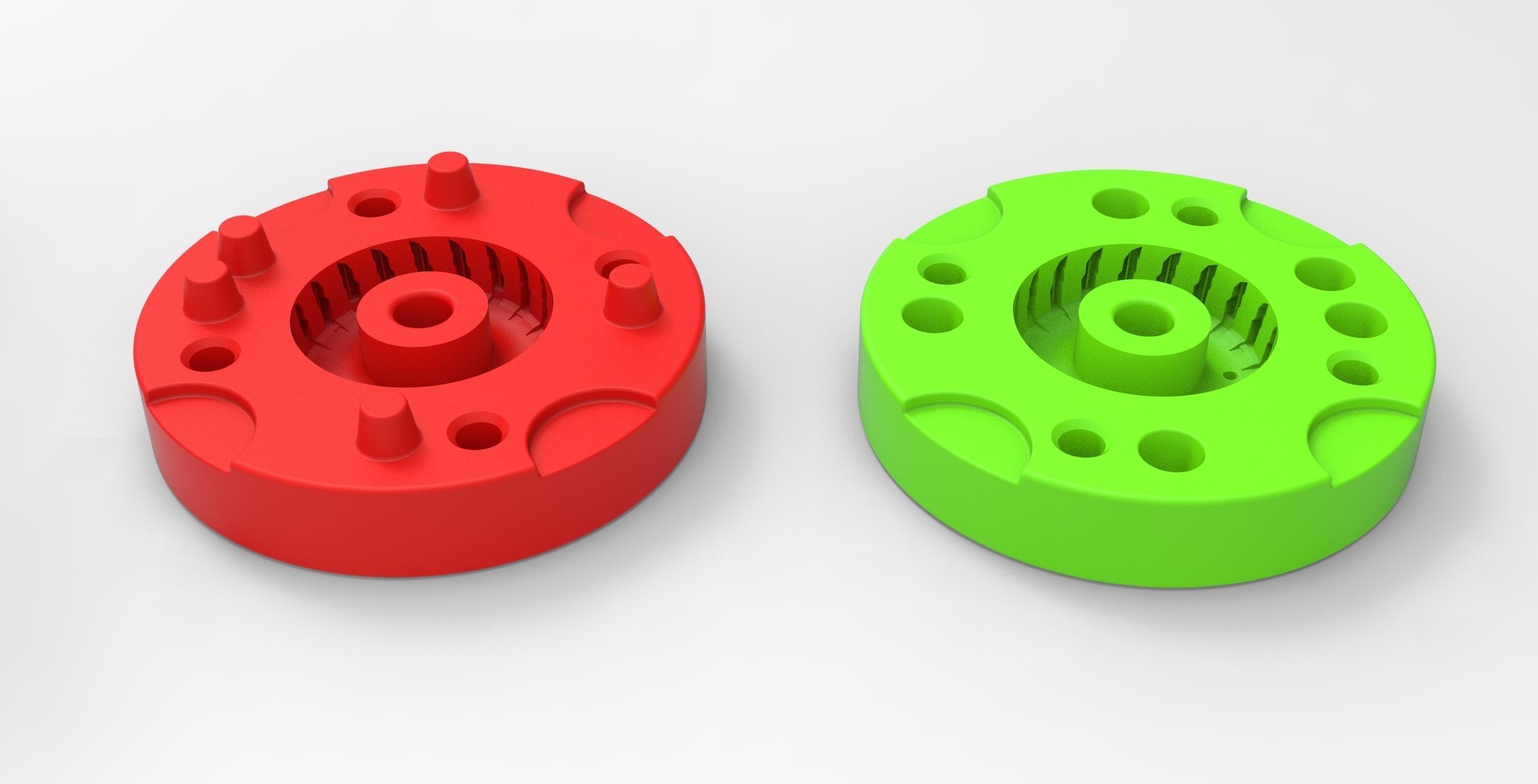 Mold for diecast dirt dragster rear tire 10 Scale 1 to 25 3D print model_4