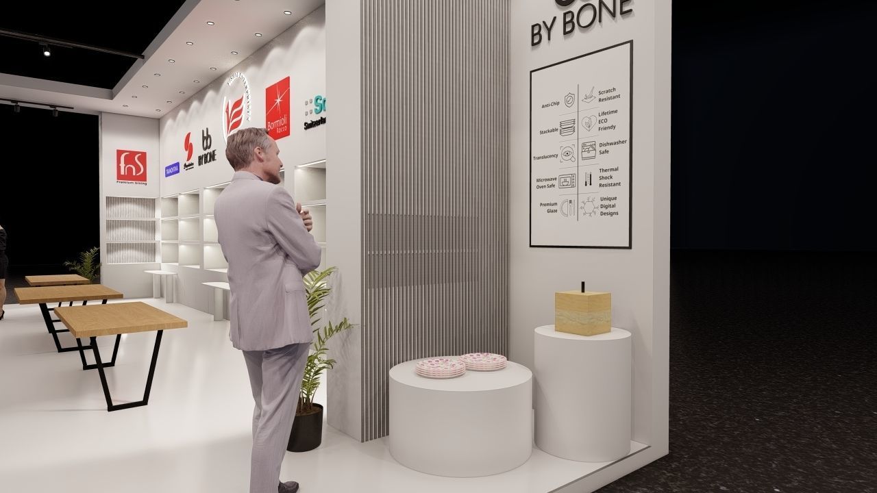 Exhibition stand 3D model_3