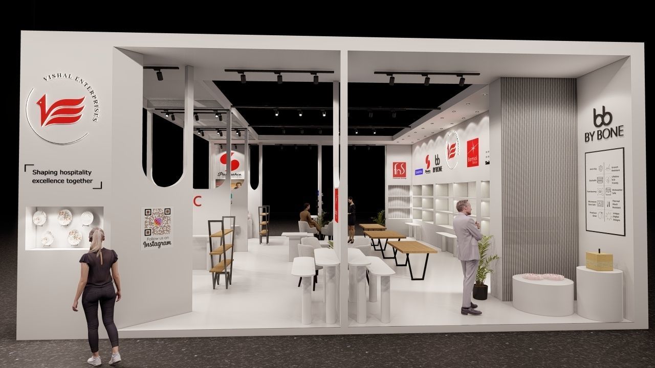 Exhibition stand 3D model_2