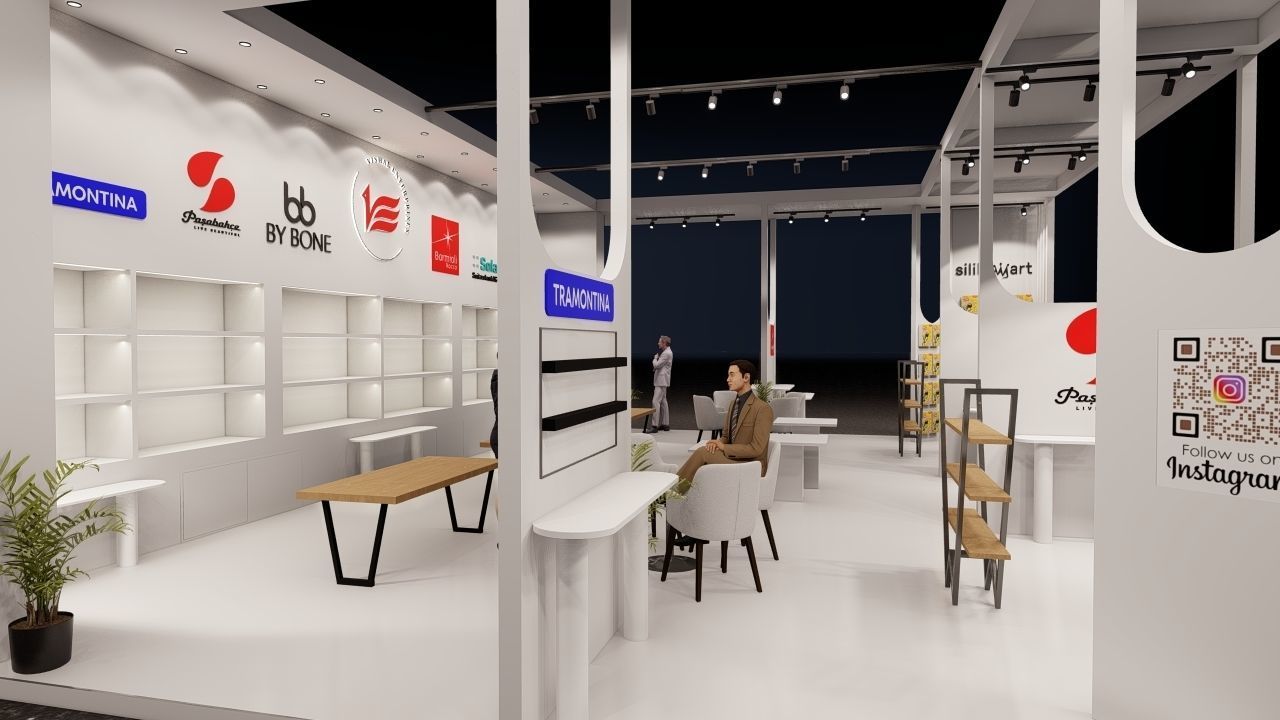 Exhibition stand 3D model_6