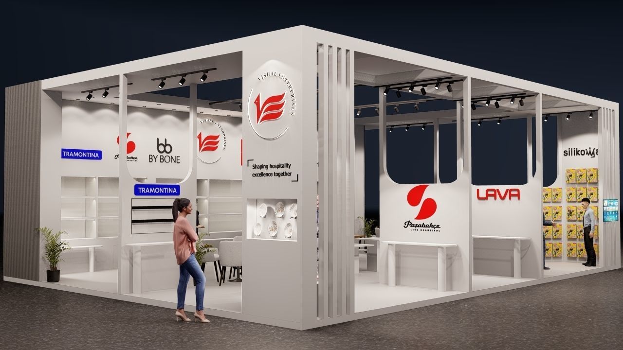 Exhibition stand 3D model_9