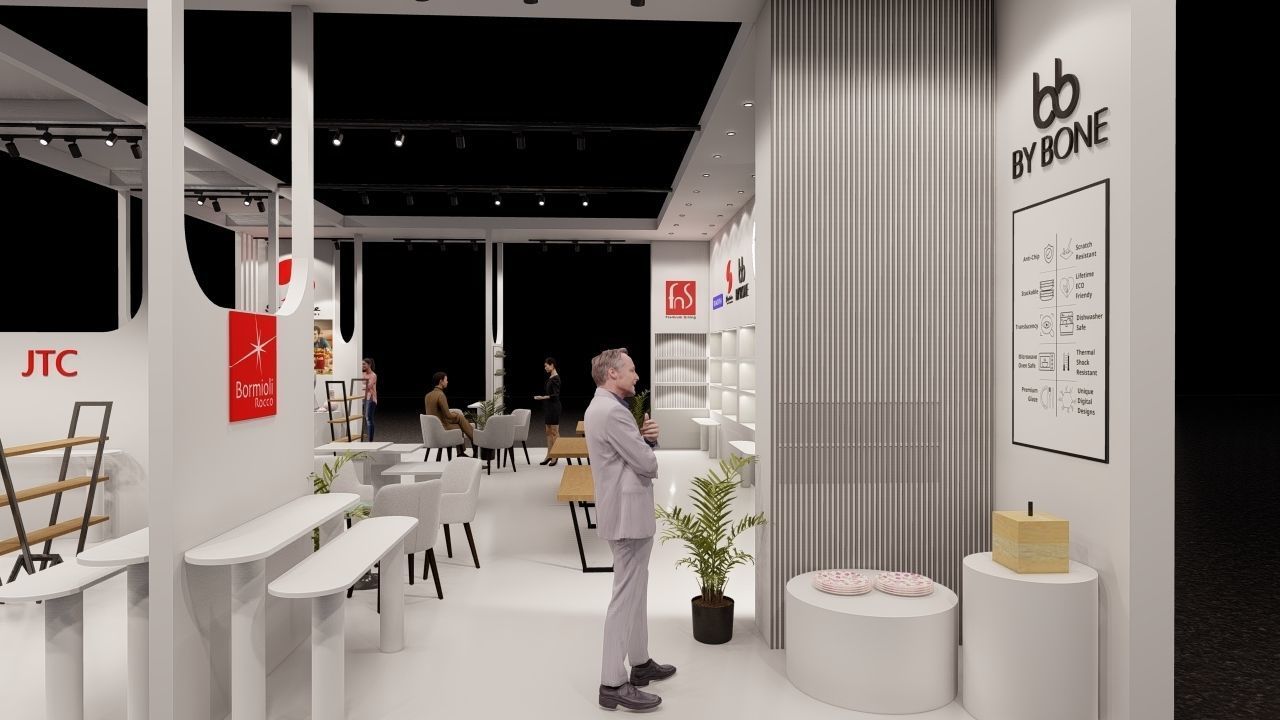 Exhibition stand 3D model_5