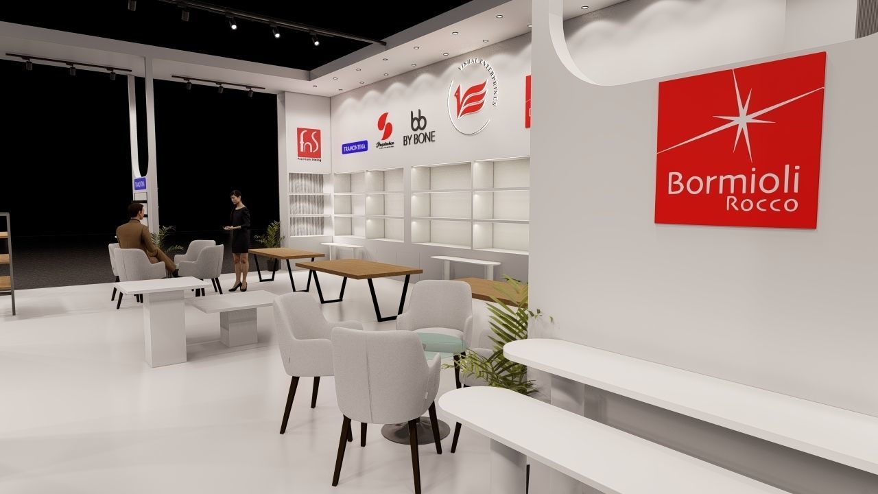 Exhibition stand 3D model_4