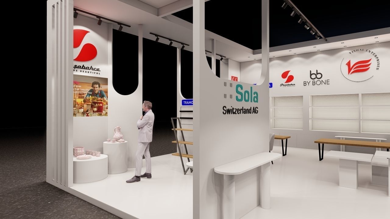 Exhibition stand 3D model_8