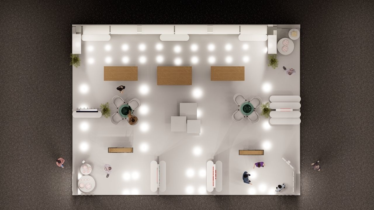 Exhibition stand 3D model_1