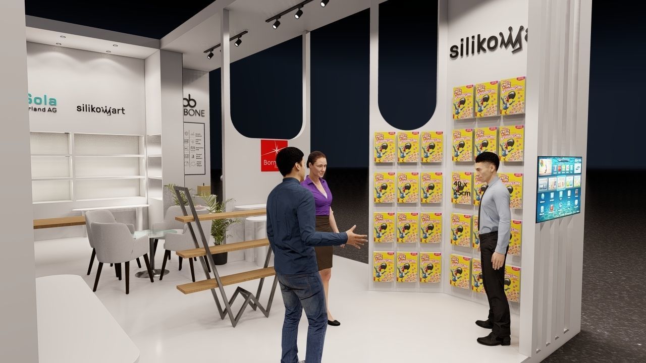 Exhibition stand 3D model_7