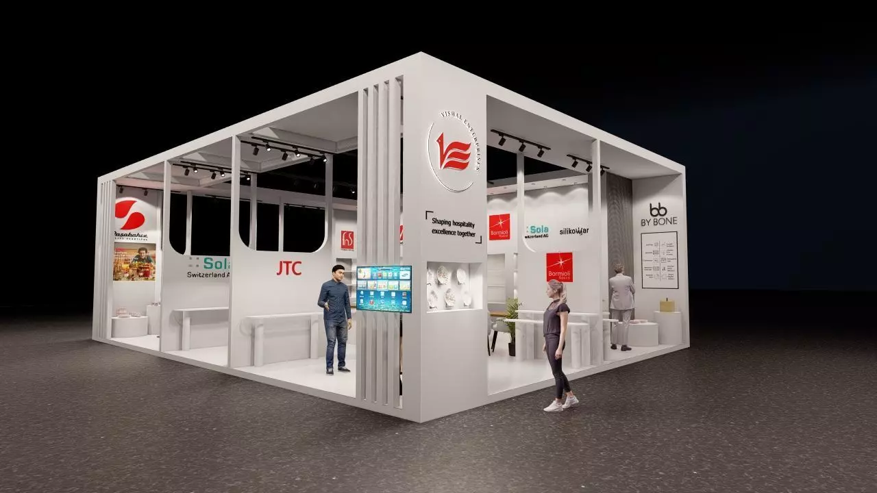 Exhibition stand 3D model_0