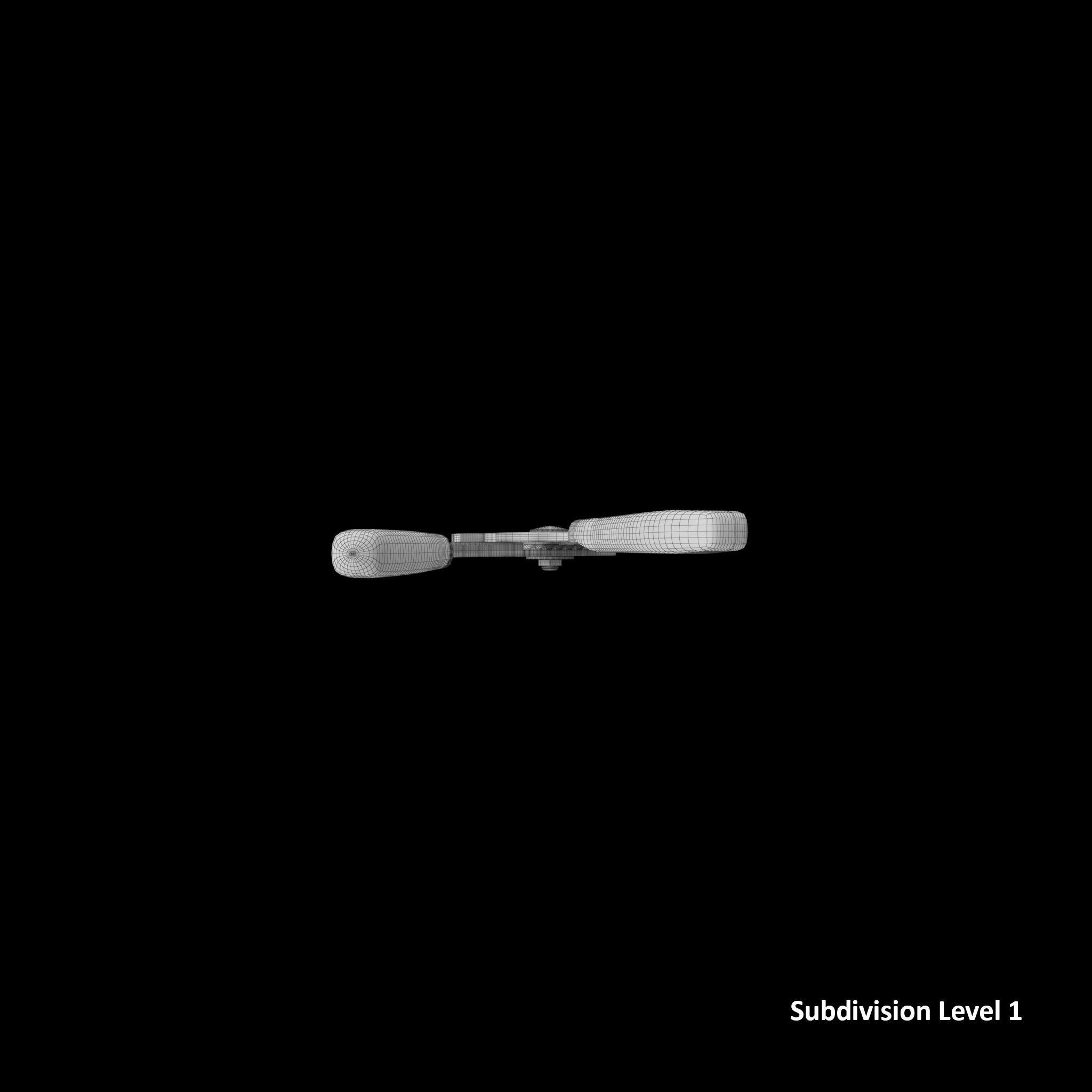 SO Adjastable joint pliers serrated jaws Low-poly 3D model_17