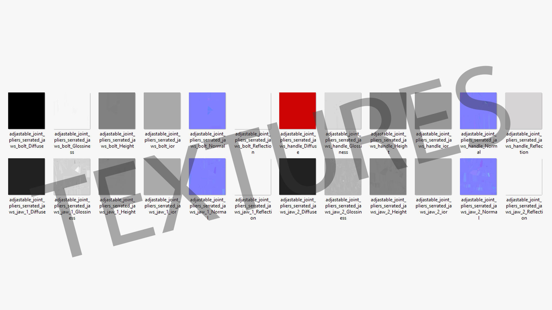 SO Adjastable joint pliers serrated jaws Low-poly 3D model_24