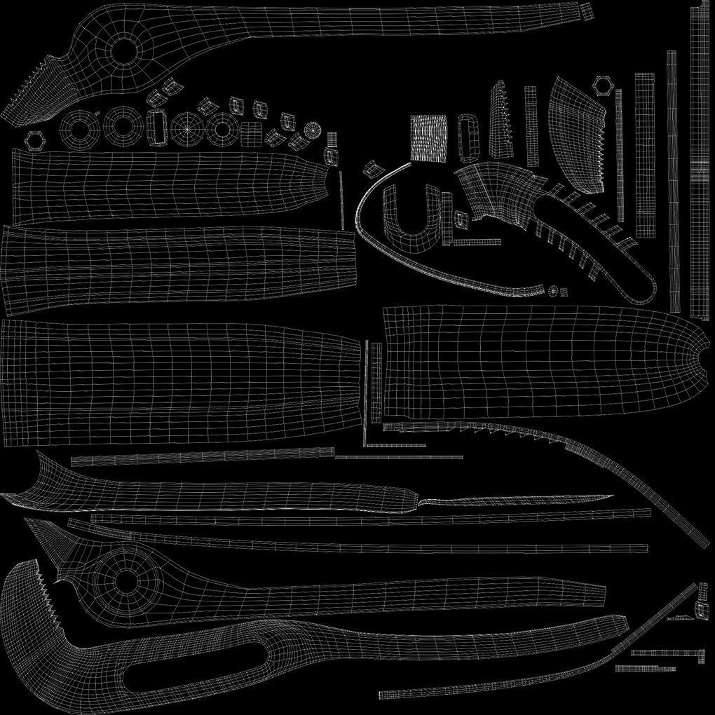 SO Adjastable joint pliers serrated jaws Low-poly 3D model_25