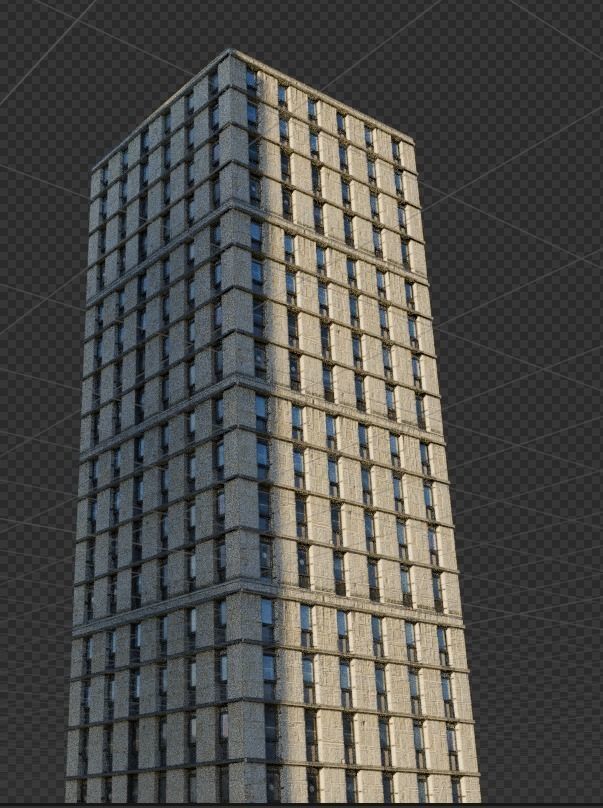 Ultra realistic buildings Low-poly 3D model_20