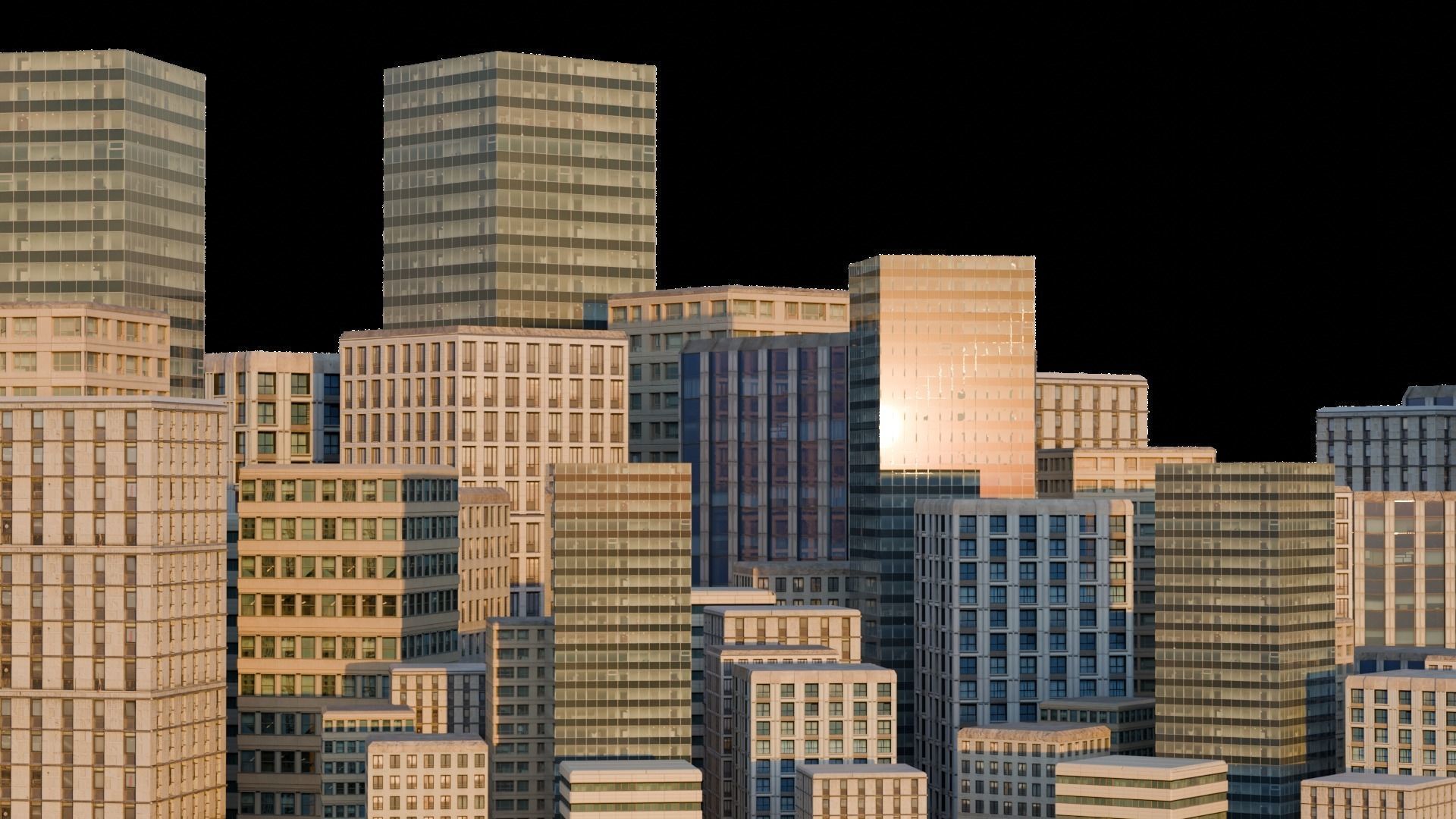 Ultra realistic buildings Low-poly 3D model_21