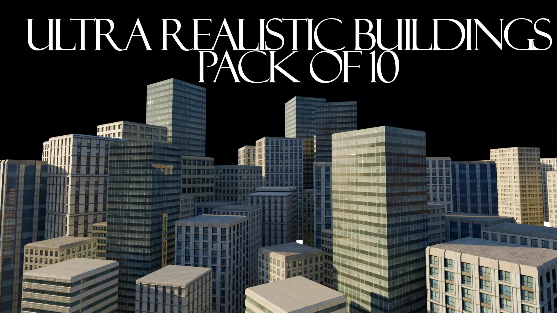 Ultra realistic buildings Low-poly 3D model_0