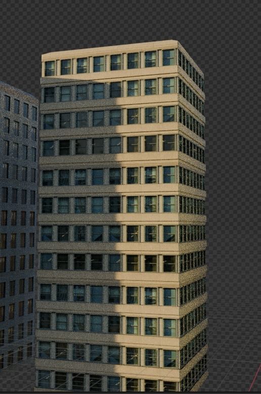 Ultra realistic buildings Low-poly 3D model_17