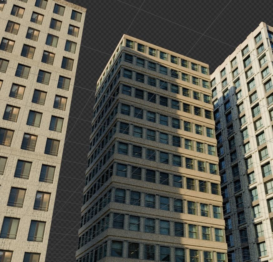 Ultra realistic buildings Low-poly 3D model_10