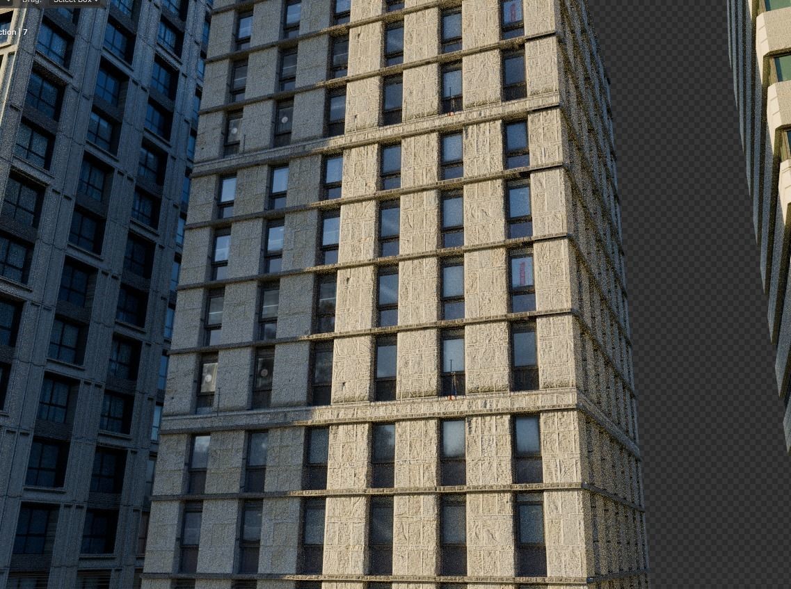 Ultra realistic buildings Low-poly 3D model_11