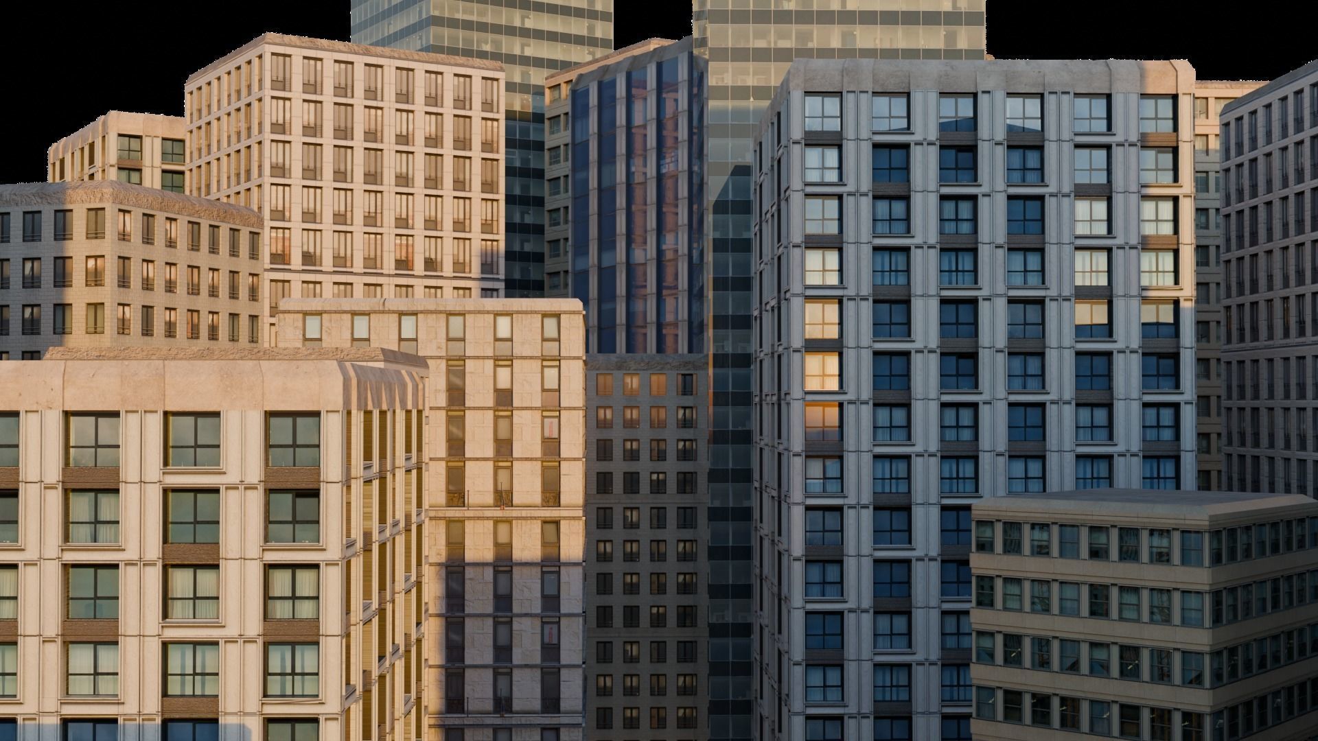 Ultra realistic buildings Low-poly 3D model_28