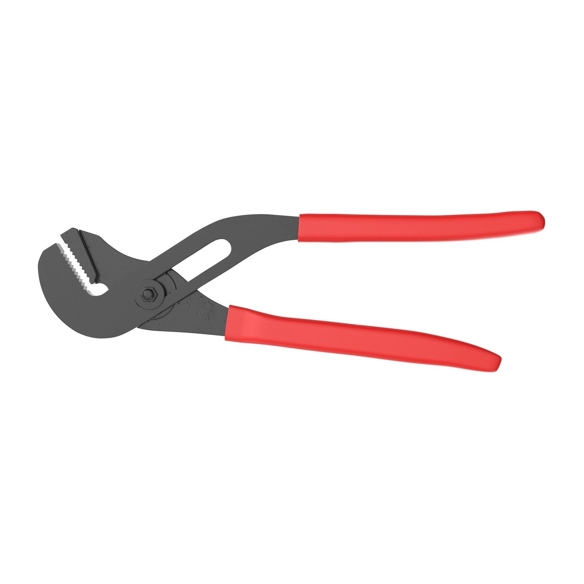 Adjastable joint pliers serrated jaws Low-poly 3D model_7