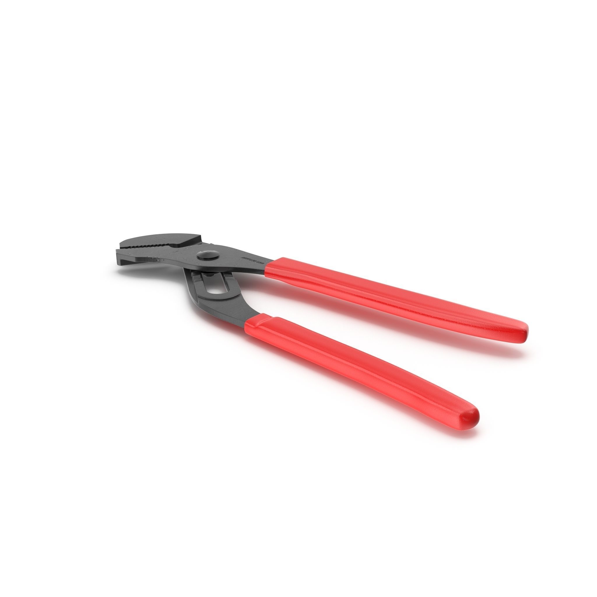 Adjastable joint pliers serrated jaws Low-poly 3D model_1