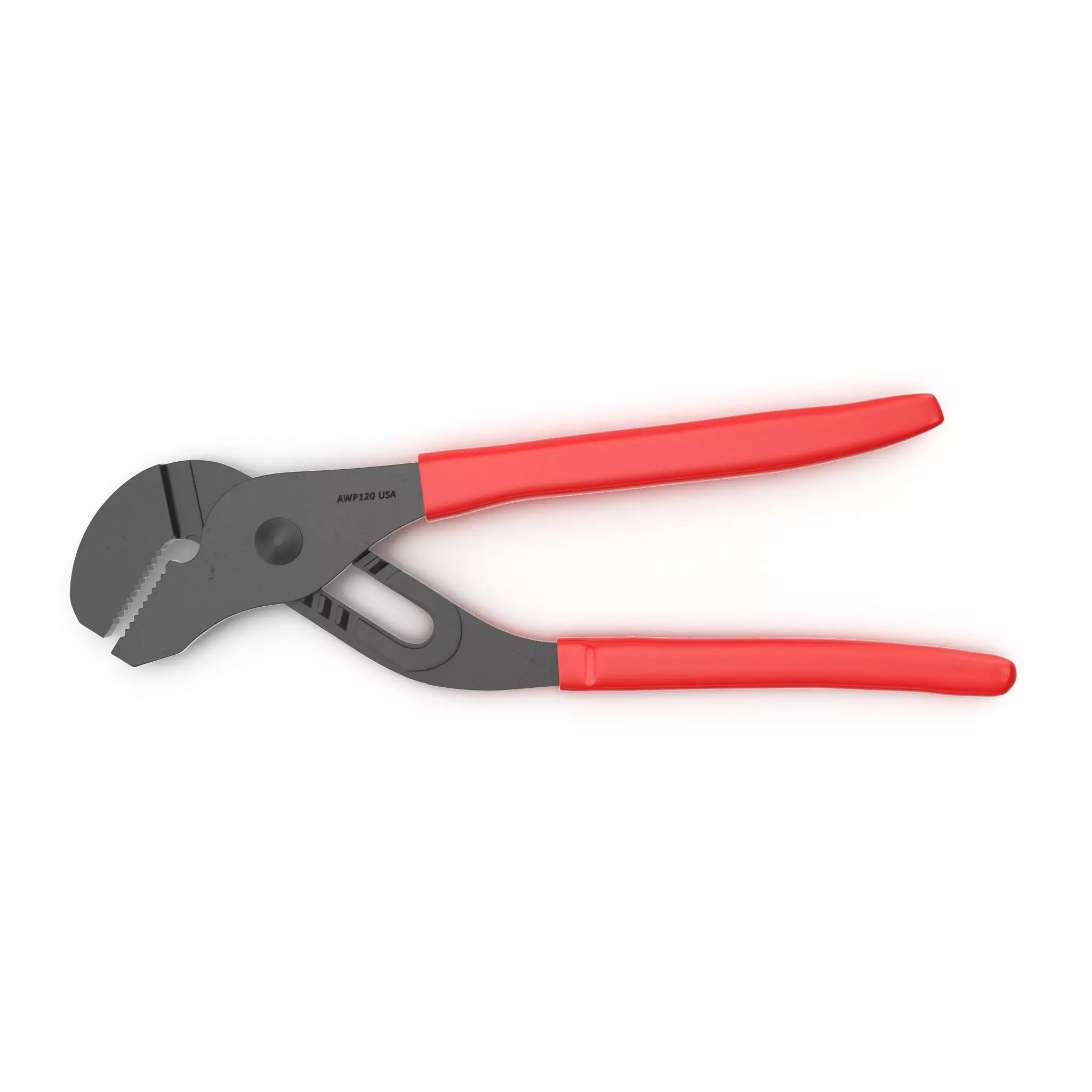 Adjastable joint pliers serrated jaws Low-poly 3D model_0