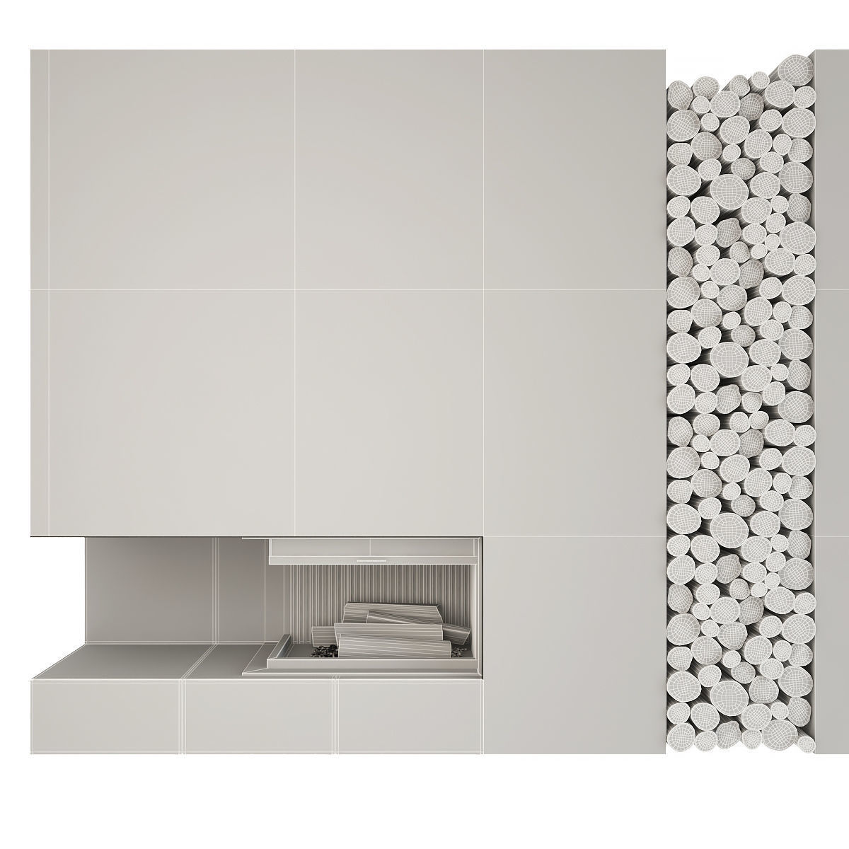 Fireplace 3D model_3