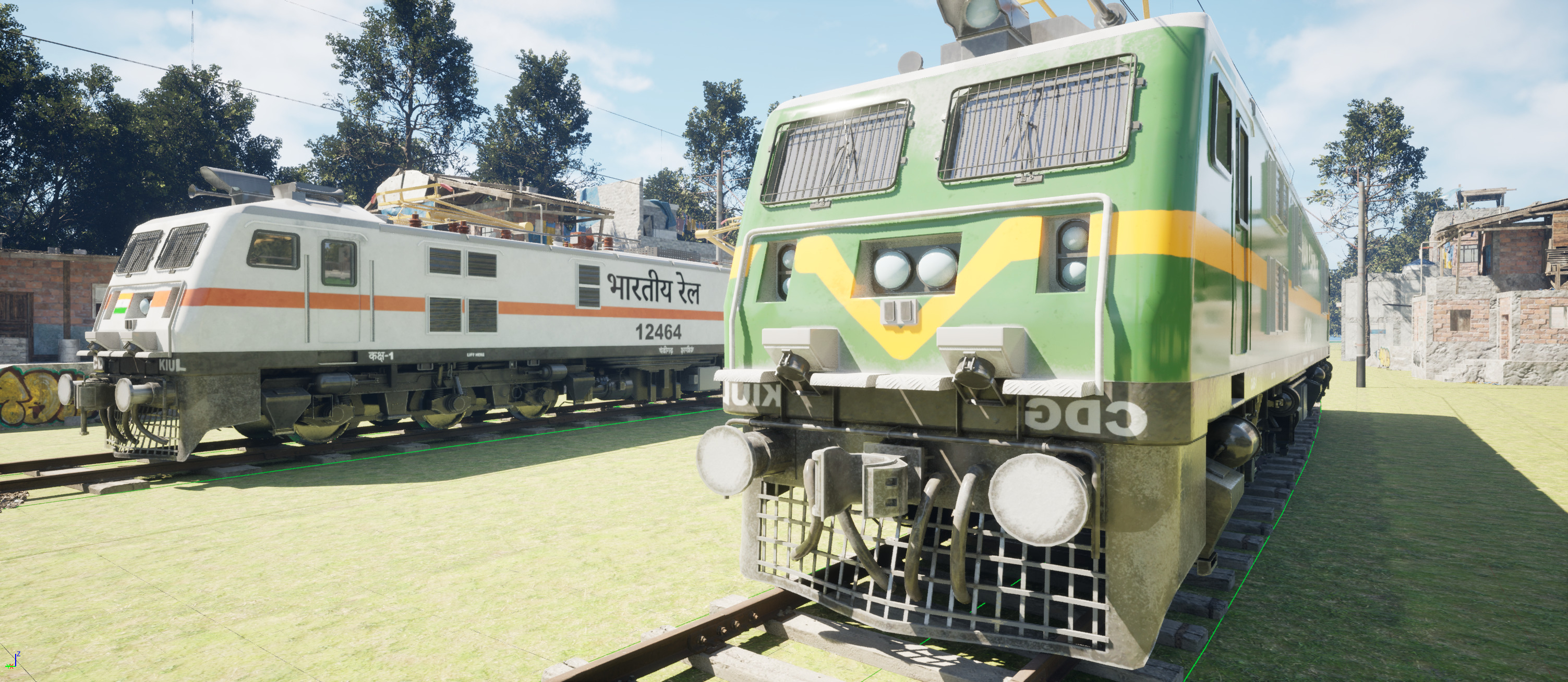 Indian Train WAG-9 3D model_10