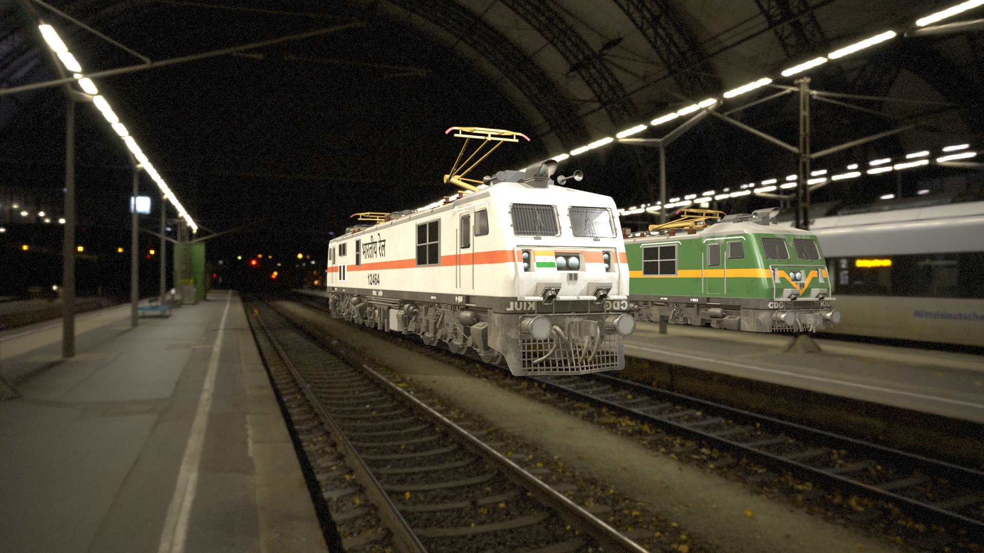 Indian Train WAG-9 3D model_1