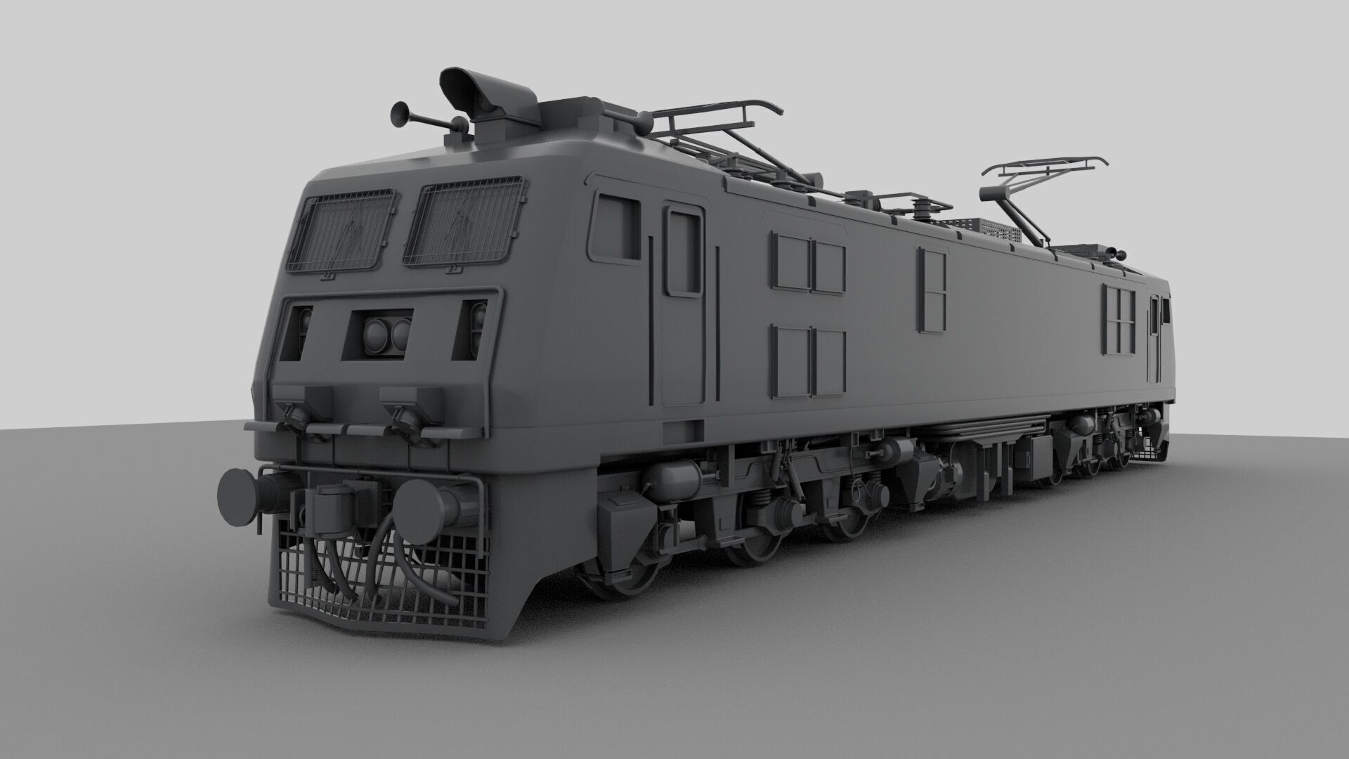 Indian Train WAG-9 3D model_3