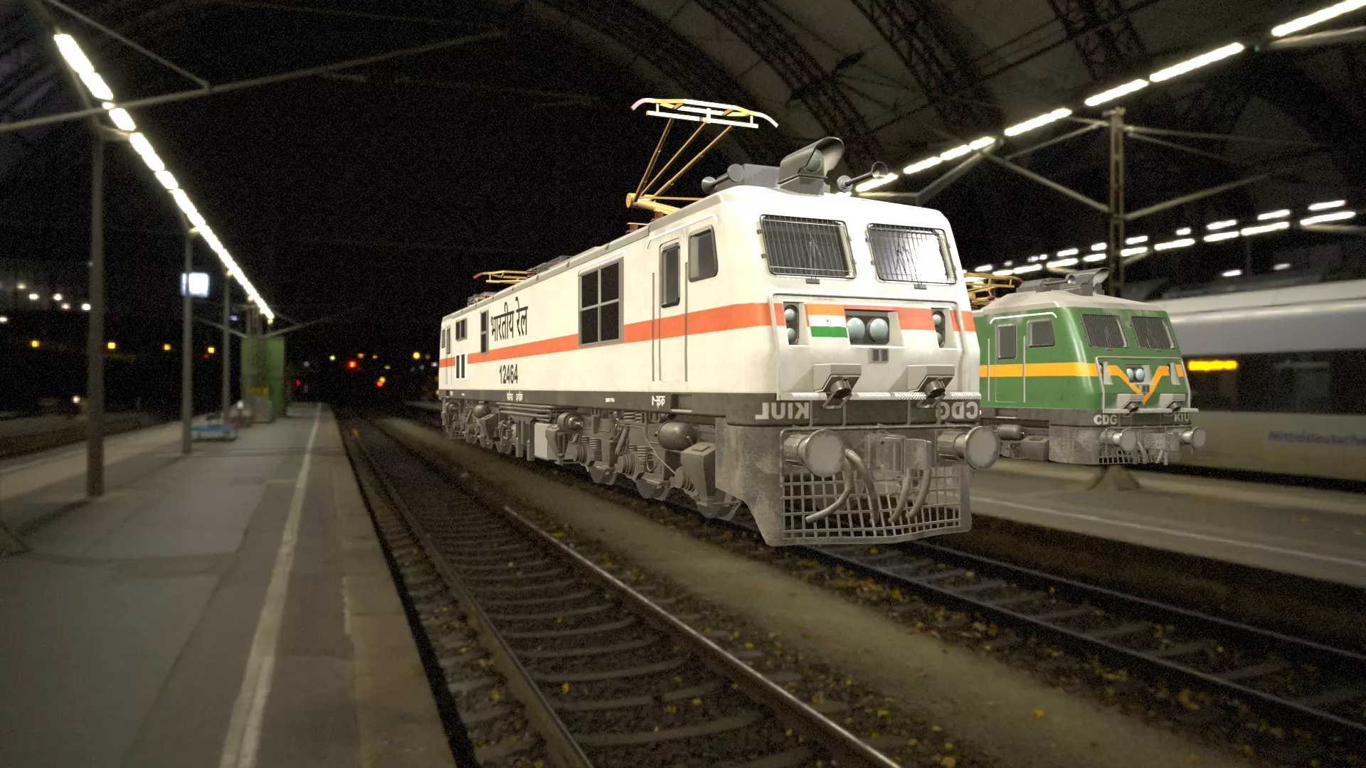 Indian Train WAG-9 3D model_0