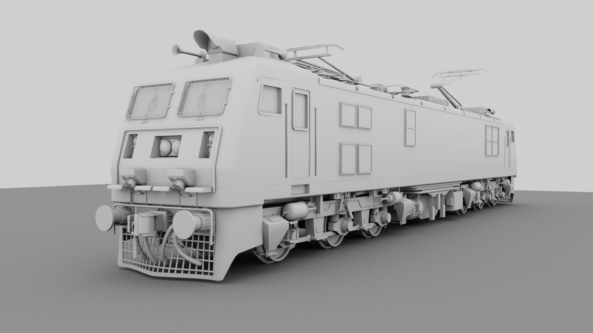 Indian Train WAG-9 3D model_5