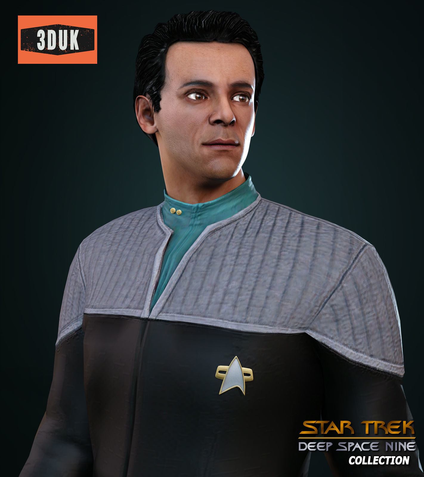 DS 9 Julian Bashir For G8M 3D model_2