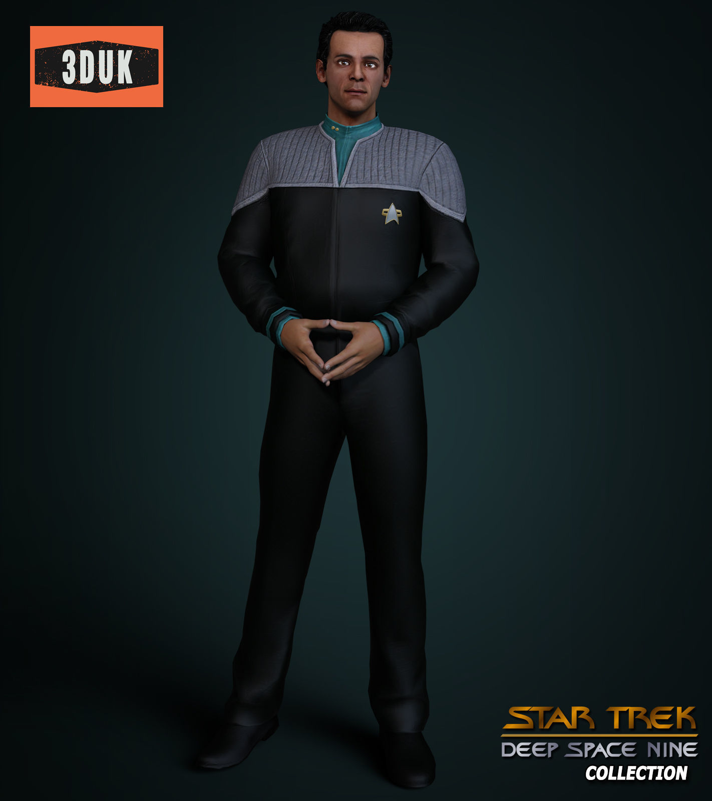 DS 9 Julian Bashir For G8M 3D model_1