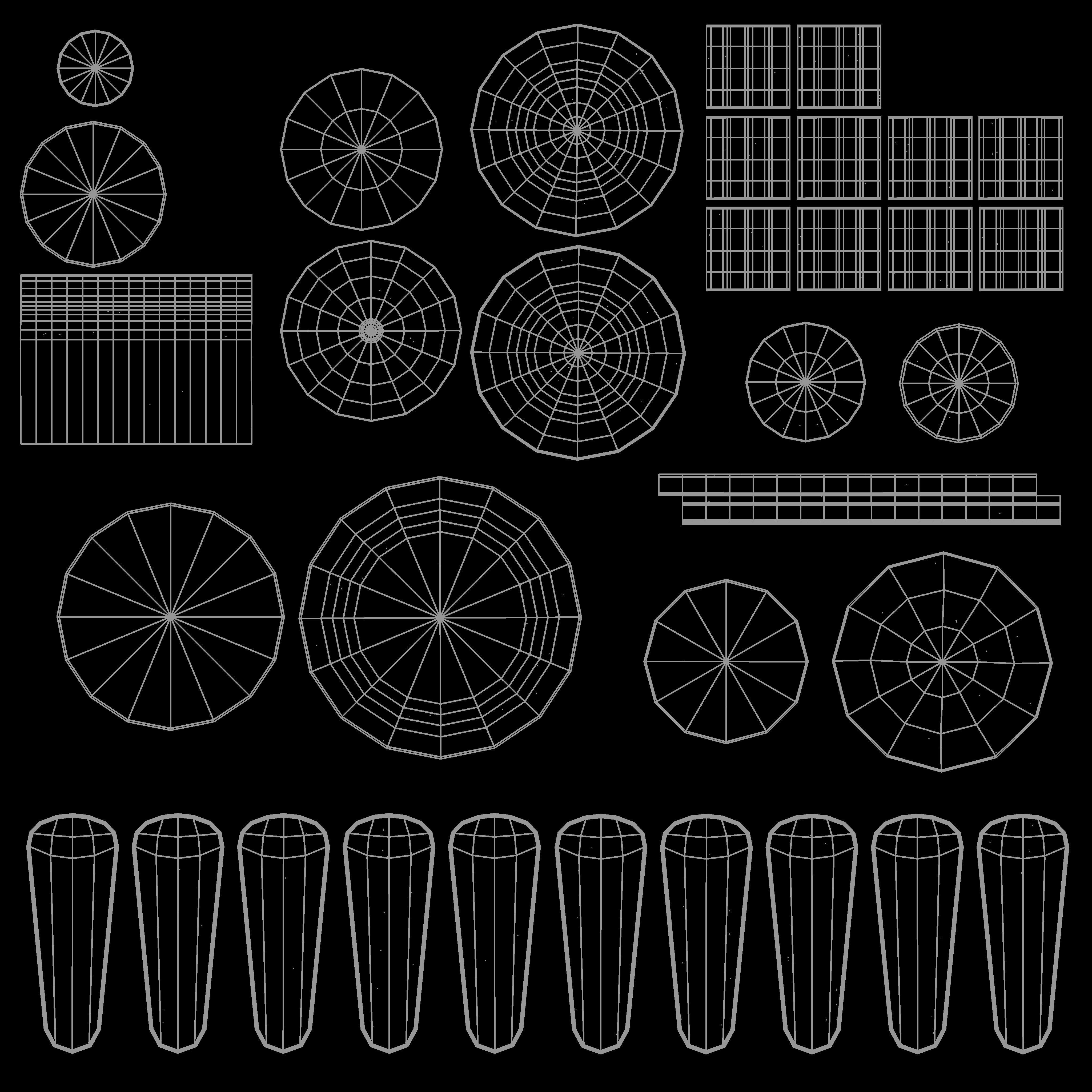 Ceiling Fan 03 Low-poly 3D model_14