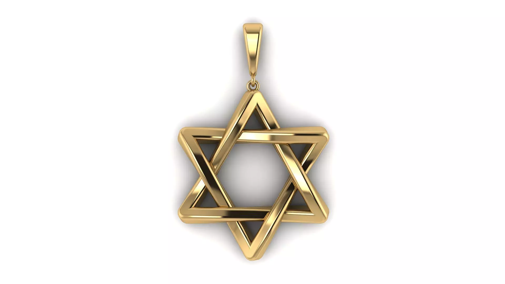 Star of David 25 mm Pendant Estrela de Davi 3D print model