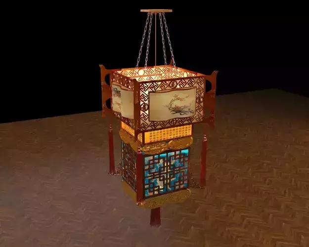 Chinese palace lantern  3D model